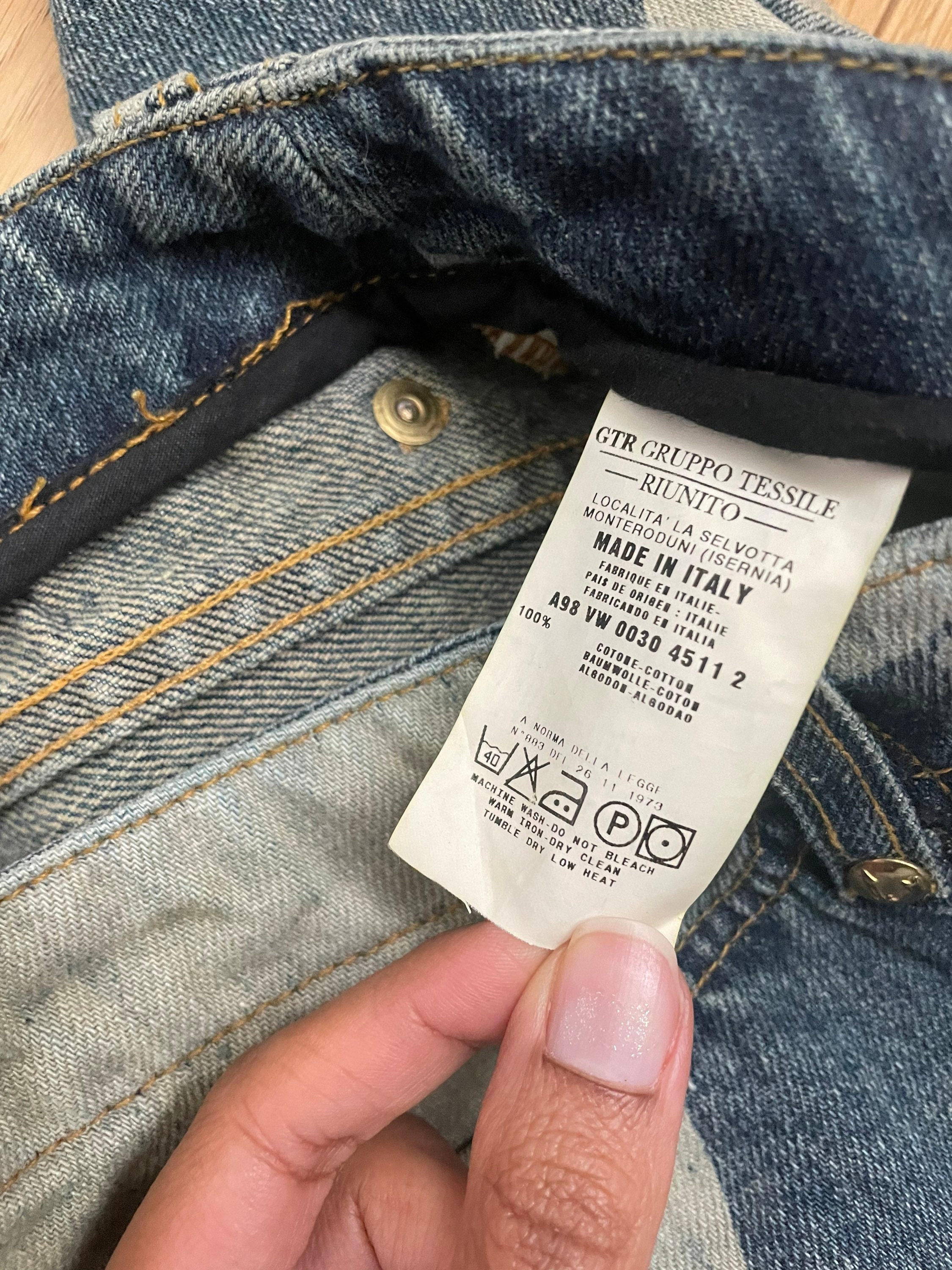 Rare 1998 F/W Vivienne Westwood Anglomania Printed Jeans Rare 1998 F/W Vivienne Westwood Anglomania Printed Jeans