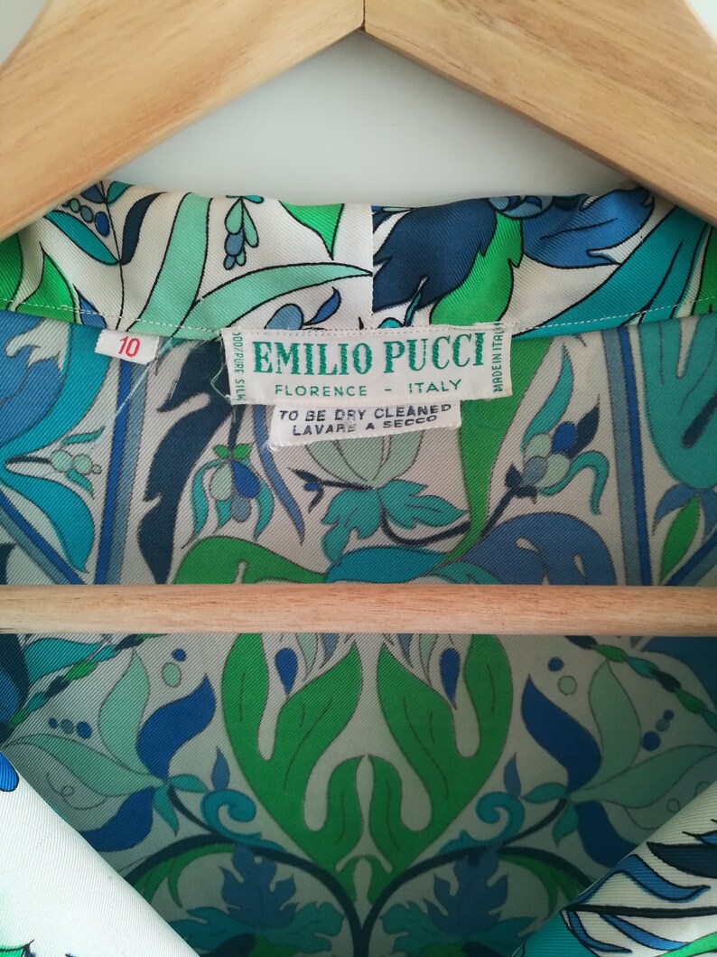 size 10 60/'s Emilio Pucci printed shirt