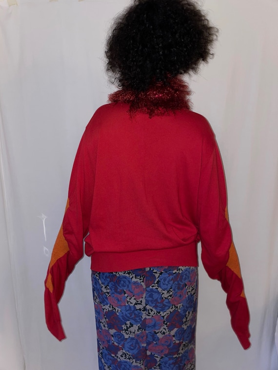 Vintage Vivienne Westwood Anglomania red jumper w… - image 4