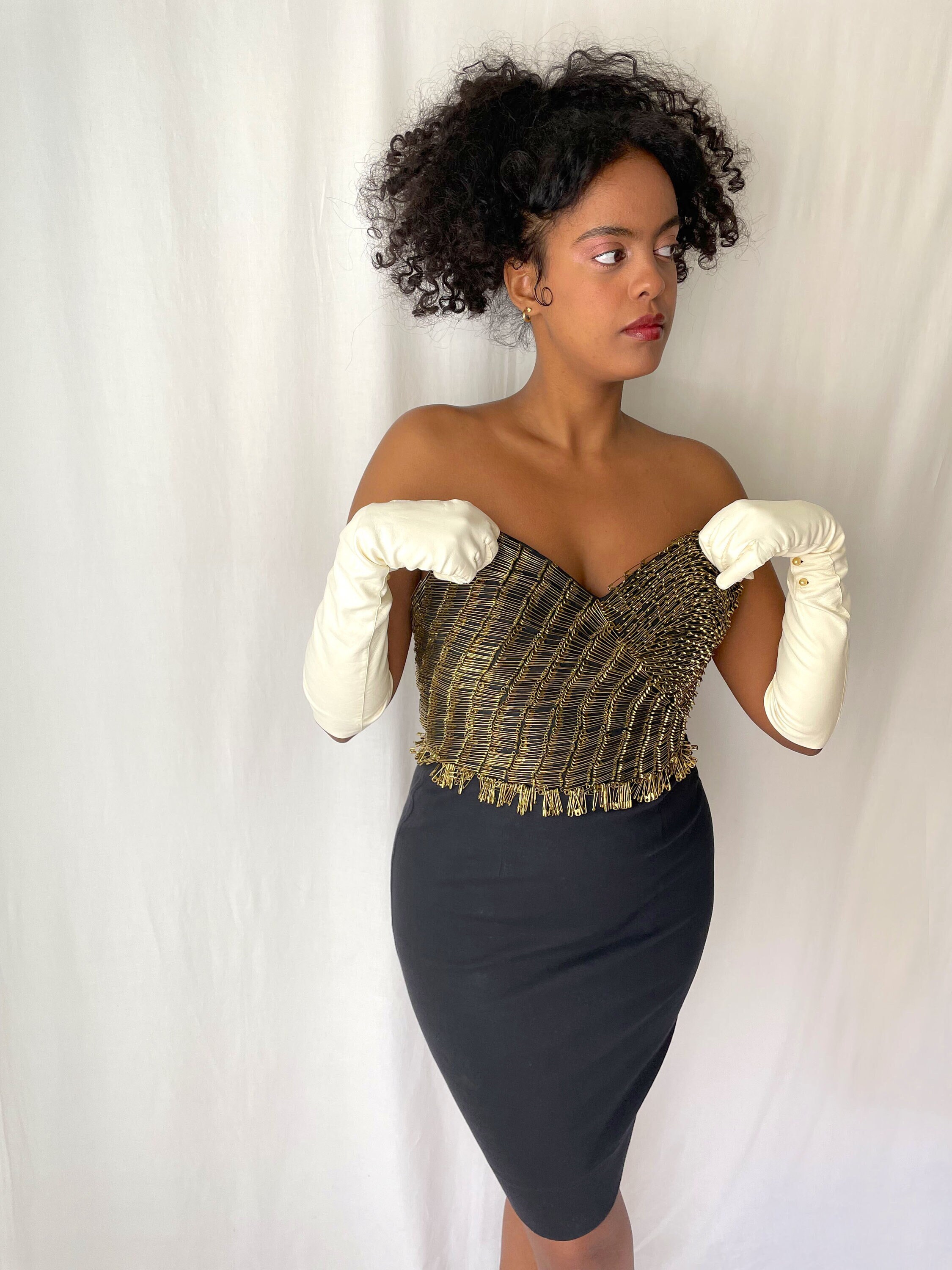 80's Iconic Moschino Safety Pin Dress. Size IT42 - Etsy