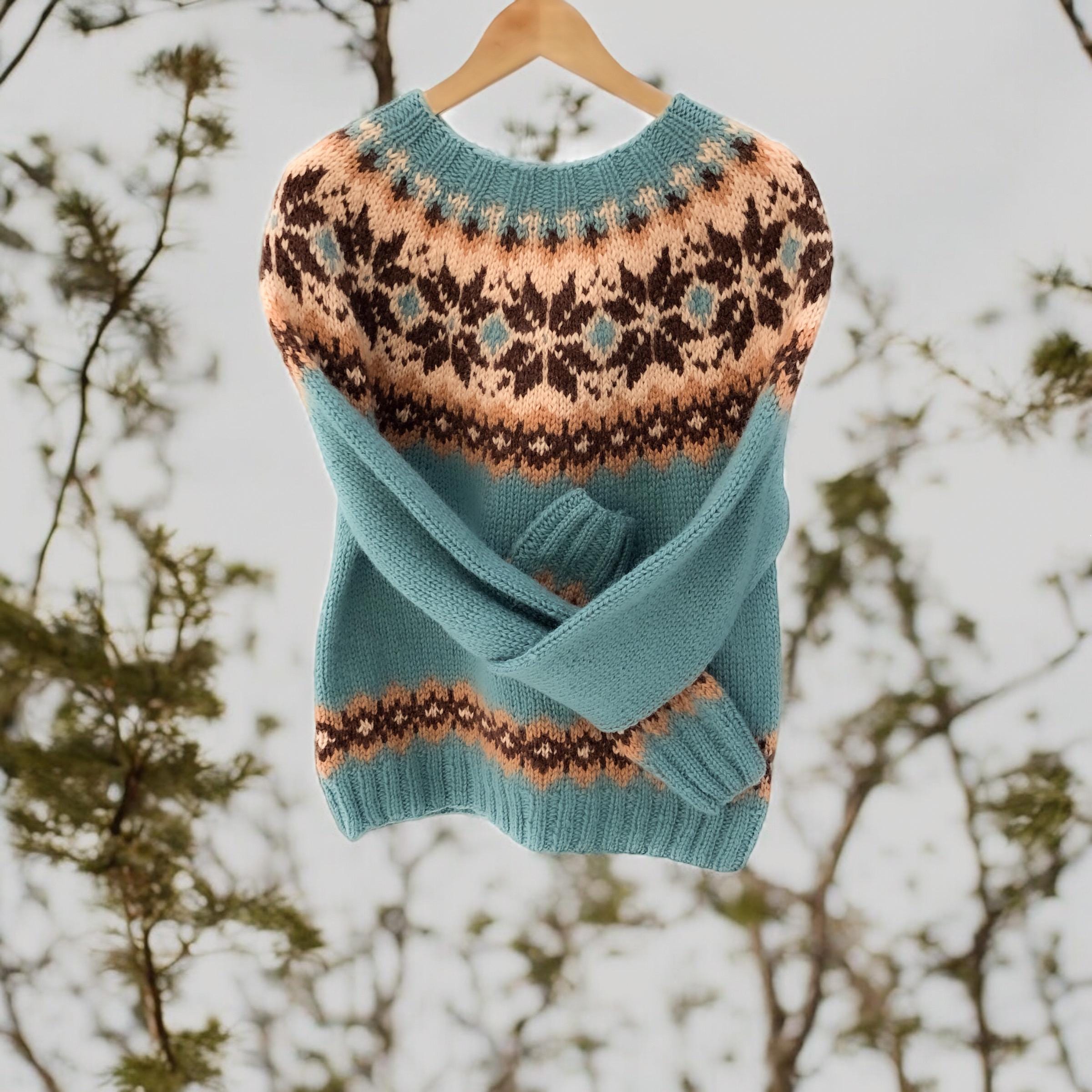 SKANDIQ Sweater Digital Pattern for Knitters - English and