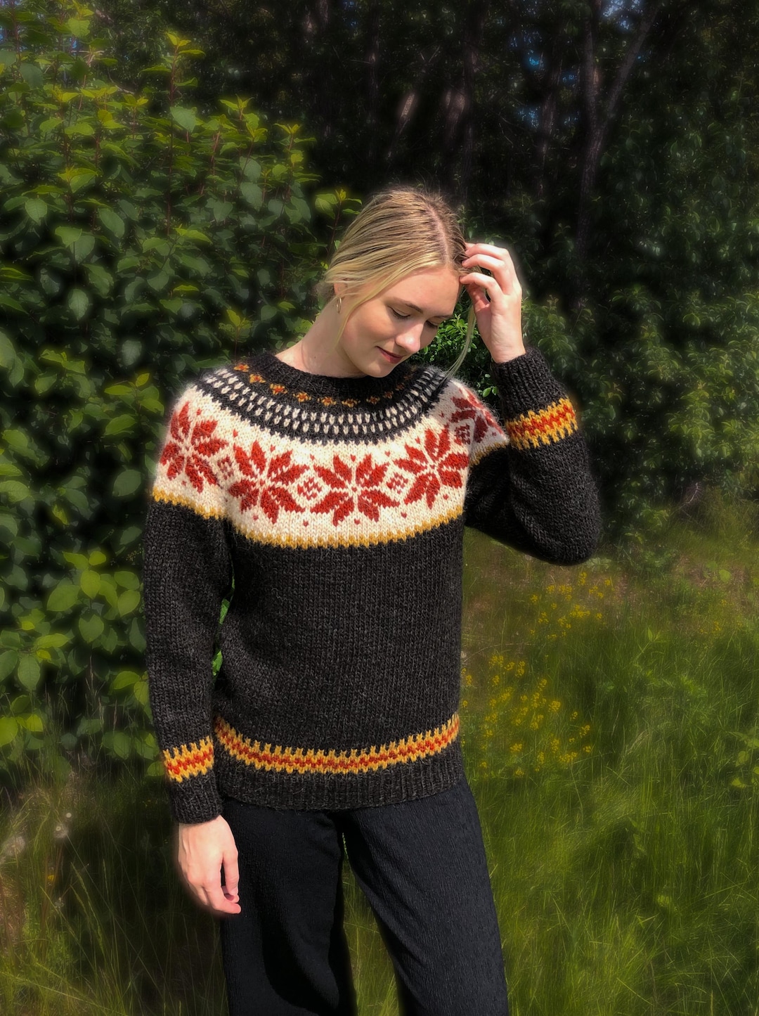 Strickanleitung Islandpullover Waschen STJØRNU Pullover