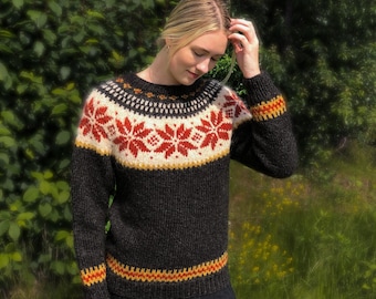 STJØRNU Sweater Digital Pattern for Knitters - English and