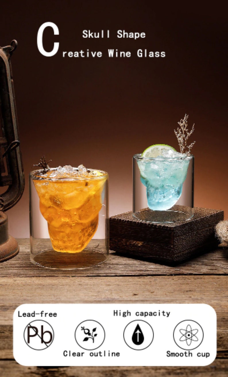 Coffee Mug / Shoot Glass / Skull Mug / Skull Shaped Glass / Etsy