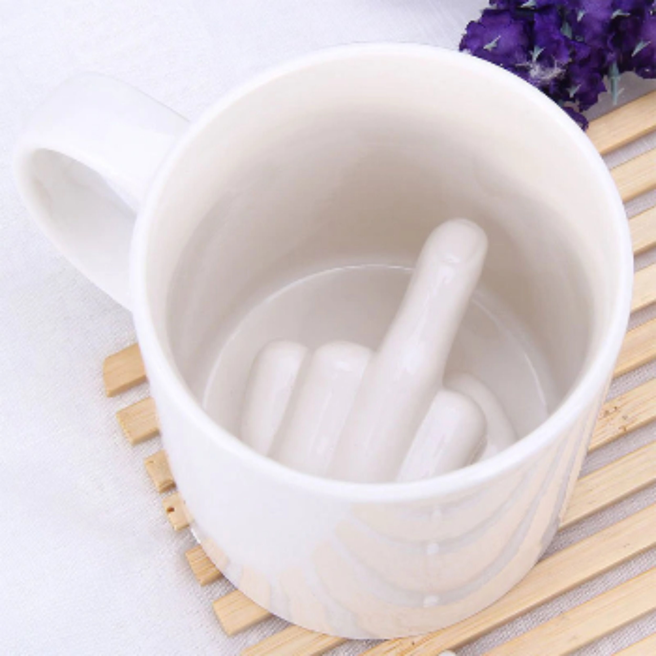 Middle Finger Coffee Mug / Funny / Creative / Perfect Gift / Etsy