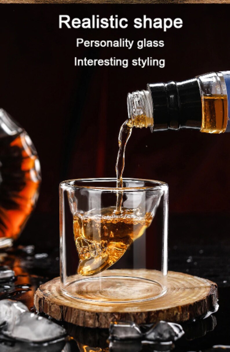 Coffee Mug / Shoot Glass / Skull Mug / Skull Shaped Glass / Etsy