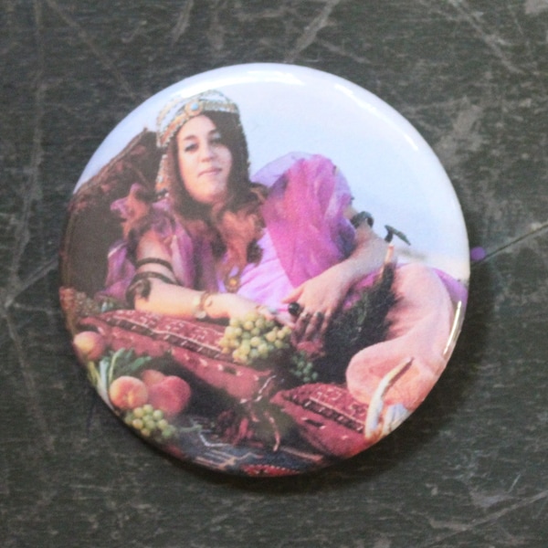 Mama Cass 2.25" Button Keychain Magnet  Pin Badge Repro Rock & Roll Music Icon Mamas and the Papas Gift Queen Singer 1960s 70s Present Gift