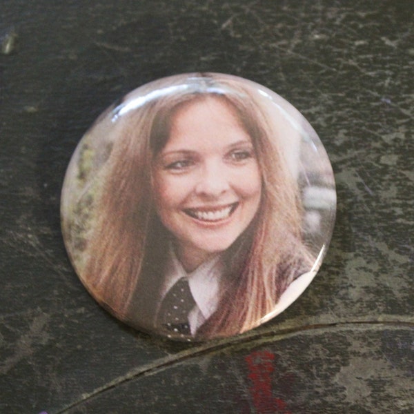 Annie Hall 2.25" Button Keychain Magnet  Pin Badge Vintage 1977 1970s Diane Keaton Woody Allen Manic Pixie Dream Girl Movie Film Gift