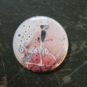 Fear And Loathing In Las Vegas Ralph Steadman 2.25&quot; Button Keychain Magnet  Pin Badge Gonzo Movie Vintage Inspired Film Cult Classic Book