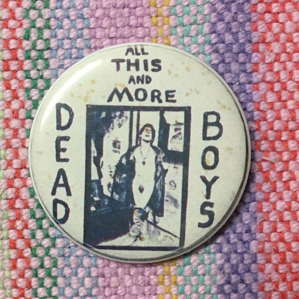 Dead Boys 2.25" Button Keychain Magnet  Pin Badge Punk Hardcore Stiv Bators Cheetah Chrome Band Vintage Rock & Roll 1970s 1980s Music Gift