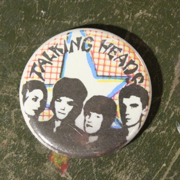 Talking Heads 2.25" Button Keychain Stop Making Sense Magnet  Pin Badge Vintage 1980s 1984 Music New Wave Post Punk Rock and Roll Avant Funk