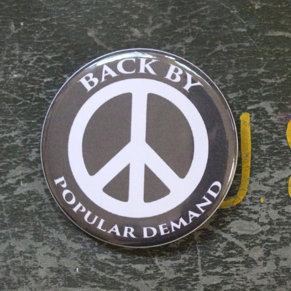 Peace Sign Button Etsy