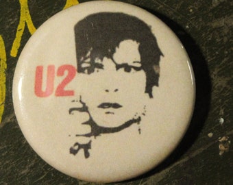 U2 Button 7 1" Buttons Pin Pins Badge Badges Bono Edge Early Albums LOT A 