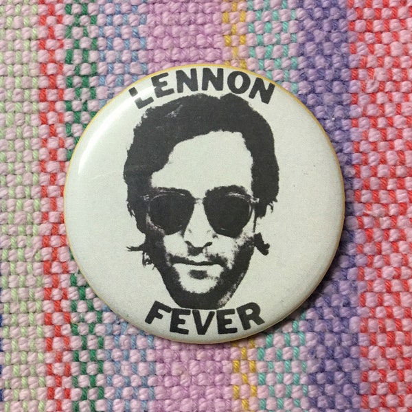 Lennon-Fieber The Beatles 2,25"Button Schlüsselanhänger Fab Four Fan Magnet Pin Badge Vintage Retro Repro 1960er 1970er Jahre John Lennon Fan Club Geschenk