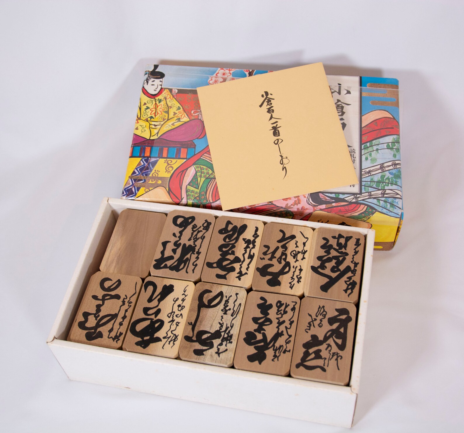 Wooden Karuta Vintage Japanese Card Game Etsy