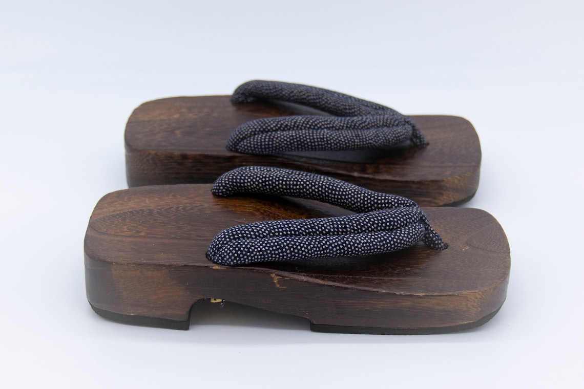 Geta Japanese wooden sandals for men USA 7 UK 6 Eur 40 Etsy