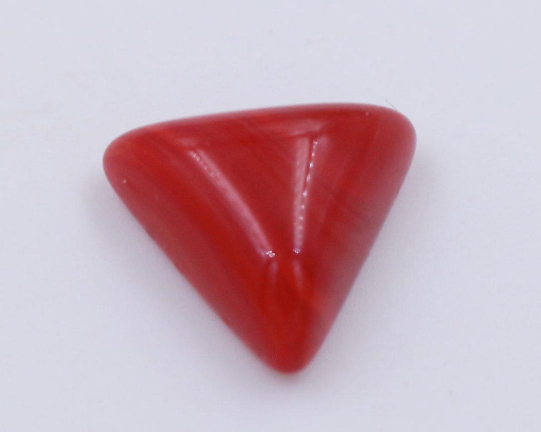 Red Italian & Triangle Shape Certified Natural Red Coral (moonga ...