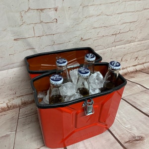 Jerry can mini bar, cooler for beer bottles or cans!