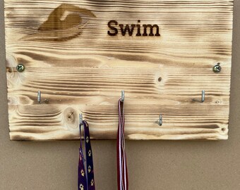 Medal holder hanger rack. Swimming medal holder!