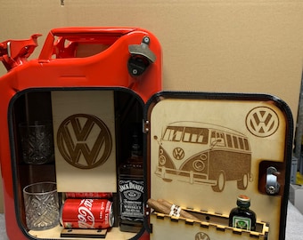 VW style Jerry can mini bar, drinking cabinet, display unit, gift.. father days