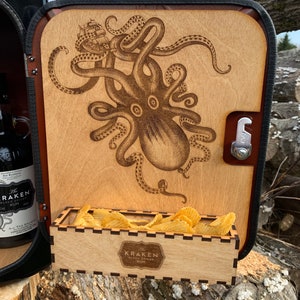 Kraken rum mini bar/ man cave/ party/service/gift/Kraken display unit/ Christmas gift. image 3