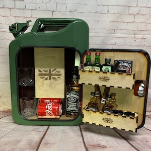 Jerry can mini bar. Jerry can mini bar/Union Jack/Jack Daniel’s/man cave/party/service/gift.