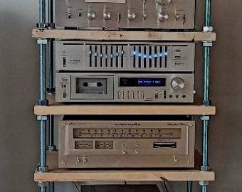 Audiophile Stand, Four Tier Hifi Media Console