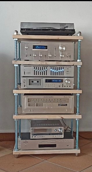 Mobile mobiletto stereo hifi rack porta elettroniche audio LP vinili CD