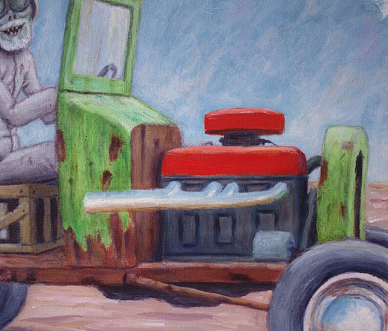 Acrylic Painting on Canvas Zombie Apocalypse Automotive Etsy