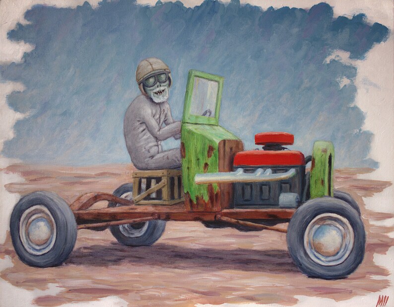 Acrylic Painting on Canvas Zombie Apocalypse Automotive Etsy