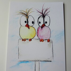 Postkarte Aquarell Fotodruck