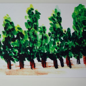 Postkarte Aquarell Fotodruck