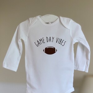 Game Day Vibes, Football, Baby Football, Baby Announcement, Family Portrait,