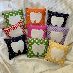 Tooth Fairy Pillow, Stuffed Tooth Pillow, Tooth Pillow