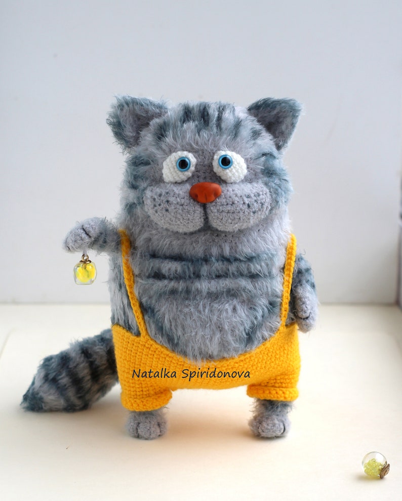 Crochet fat cat PATTERN amigurumi ginger grey cat pdf Etsy