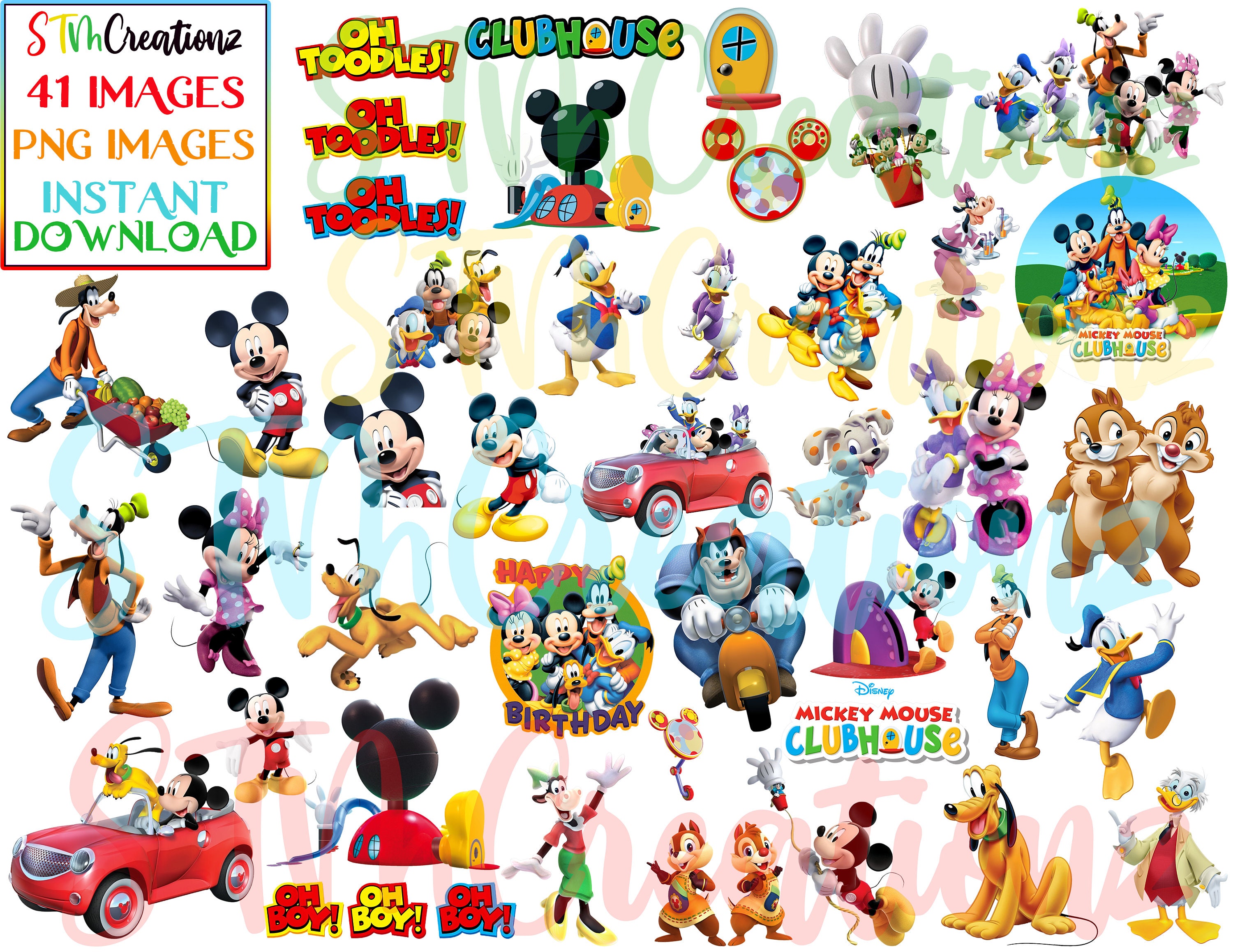 Mickey Clubhouse Png - Etsy