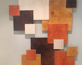 Wooden Squares Wall Art