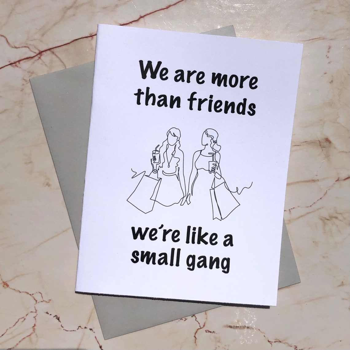 Card for Best Friend Funny Friendship Card Greeting Card for  Etsy