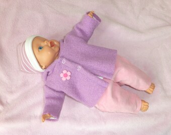 DREAM 0-5 YEARS LILAC LAVENDER SPANISH BLOUSE TOP /& BUBBLE PANTS OR REBORN DOLLS