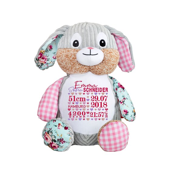 pink bunny teddy bear