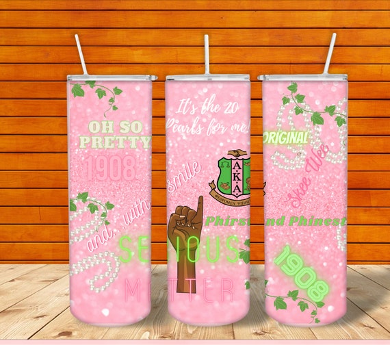 AKA Collage tumbler wrap