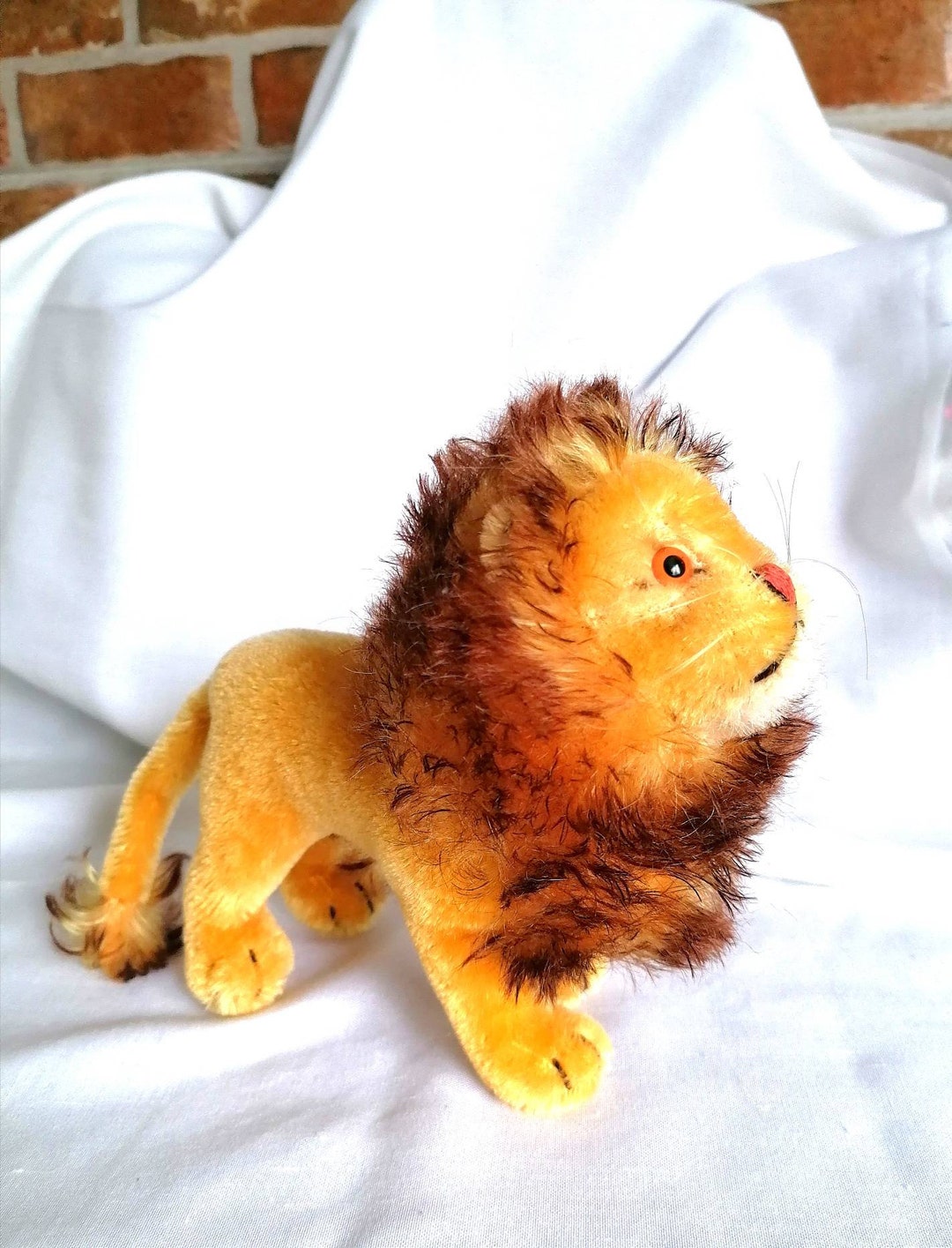 【立ち雄ライオン Leo 15cm】ヴィンテージ シュタイフ Vintage Medium 1950s Steiff Lion In Great Condition All