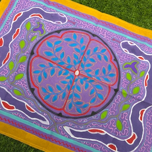 56x40cm Shipibo Painted Tapestry