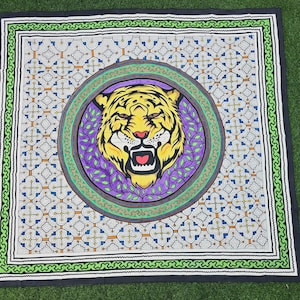 154x141cm LARGE Shipibo Painted Tapestry