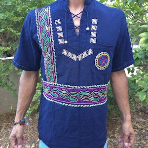 Shipibo embroidery Shirt - M