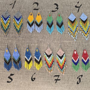 Shipibo Beaded Earrings