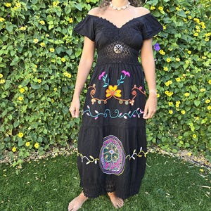 Shipibo Frauen Stickerei Kleid - S'M