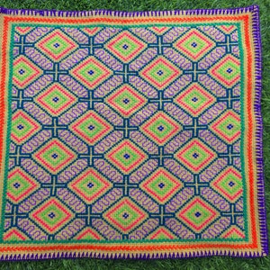 35x32cm Shipibo Tapestry