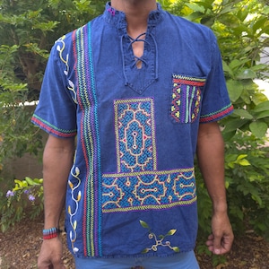 Shipibo embroidery Shirt - M