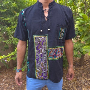 Shipibo embroidery Shirt - M
